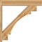 Ekena Millwork Merced Block Rough Sawn Outlooker, Western Red Cedar, 8"W x 48"D x 48"H OUT08X48X48MRC05RWR - alternate 4